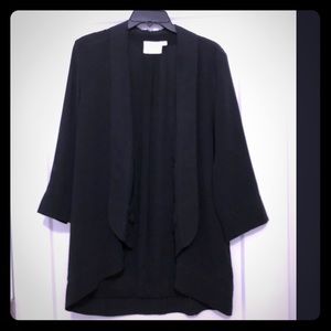 Lush 3/4 Sleeve Sheer Black Blazer Size M